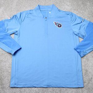 Nike Tennessee Titans Sweatshirt Mens XL Blue Dri-Fit 1/4 Zip Team issued Shirt
